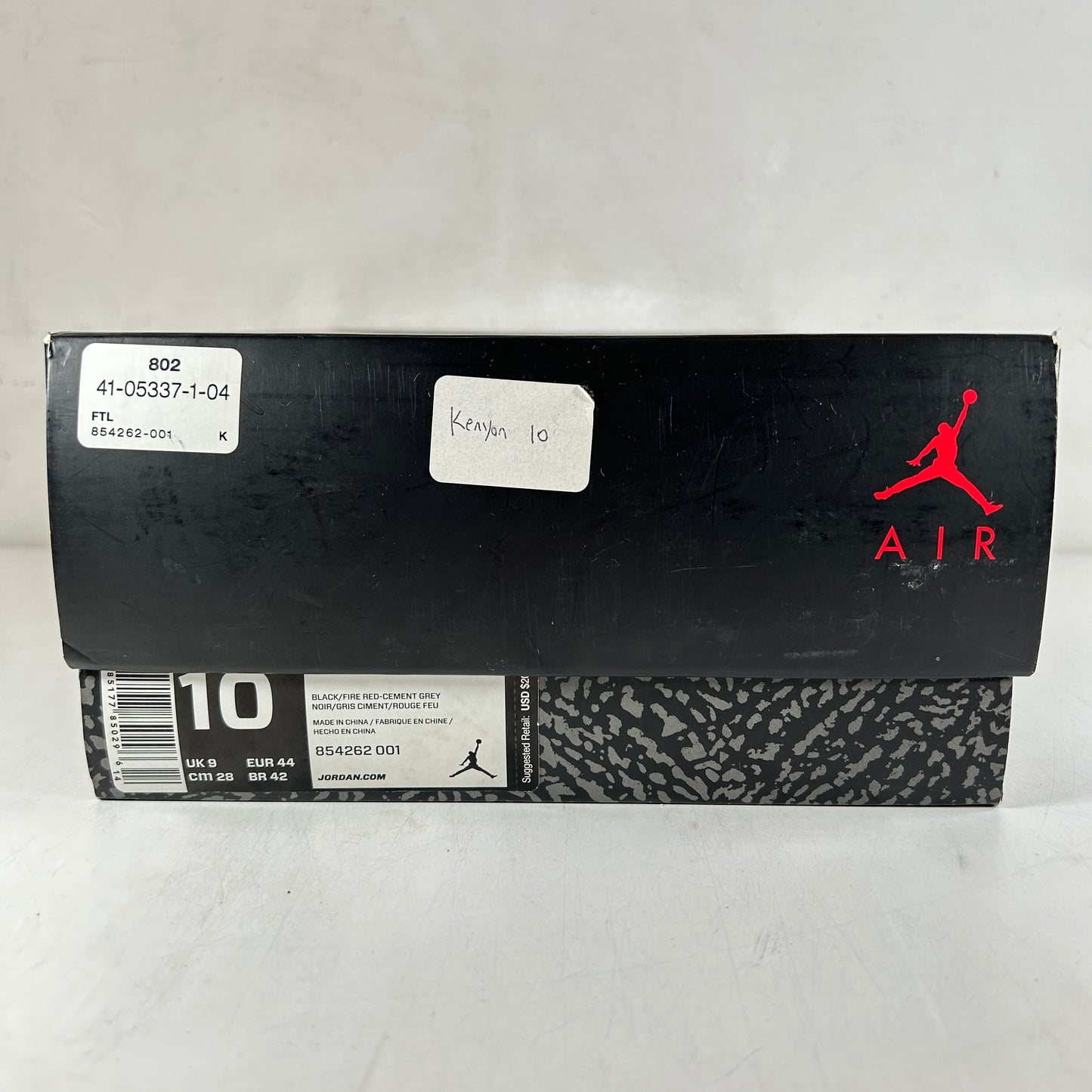 854262 001 Jordan 3 Negro Cemento 2018