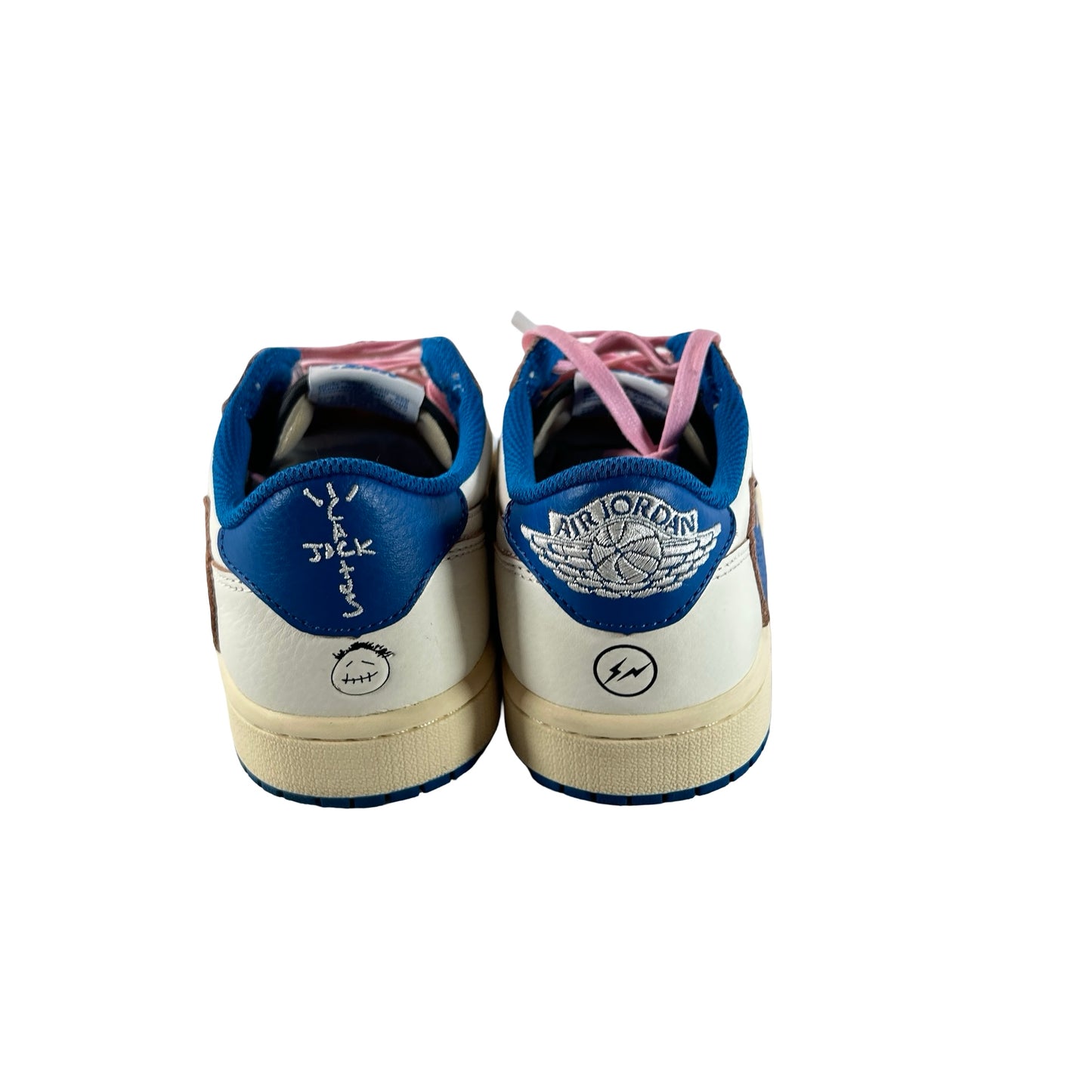 DM7866 104 Jordan 1 Retro Low OG SP Fragment x Travis Scott Sail Military Blue [USED] - 7.5 M (Used)