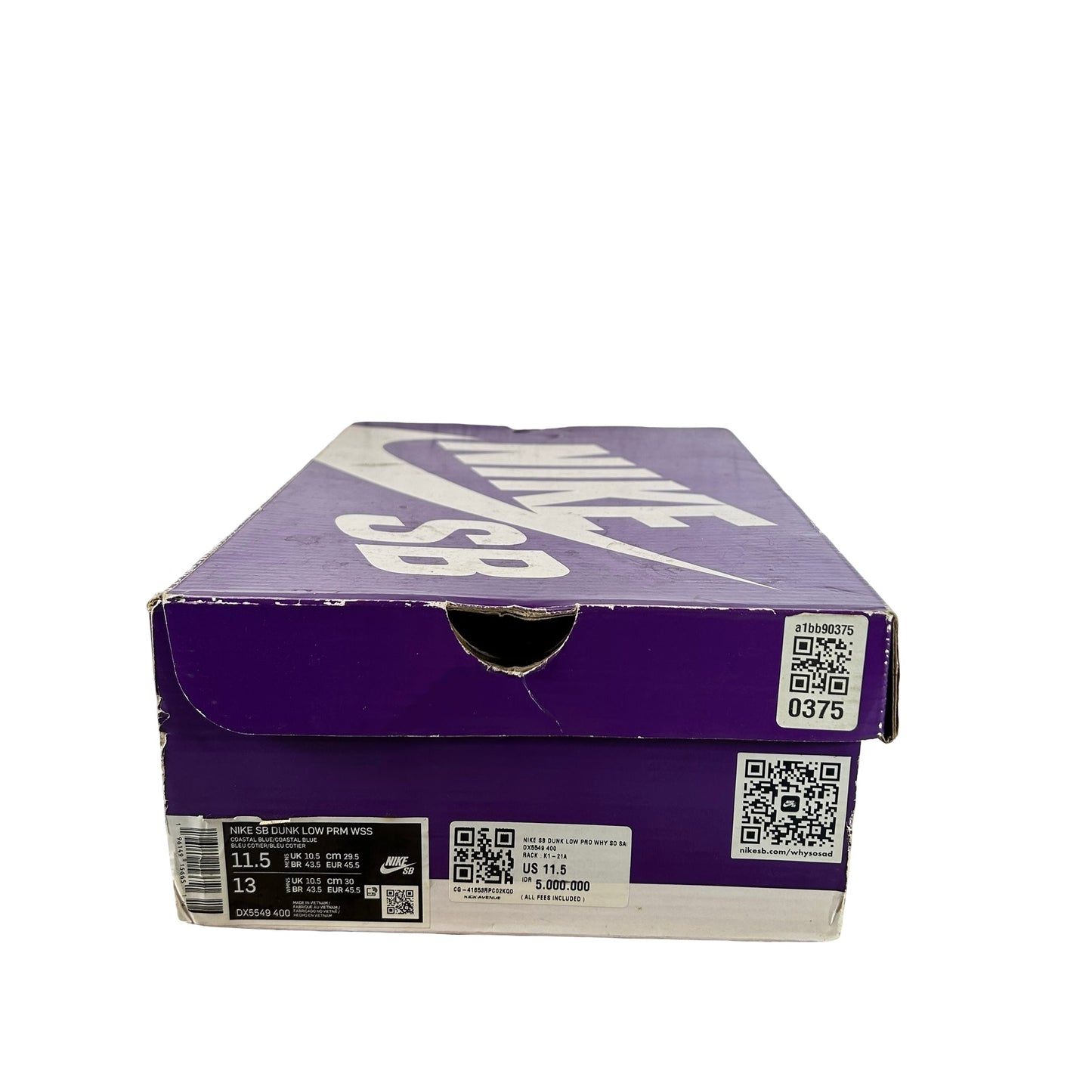 DX5549 400 Nike SB Dunk Low Pro Why So Sad? [USED] - 11.5 M (Used)