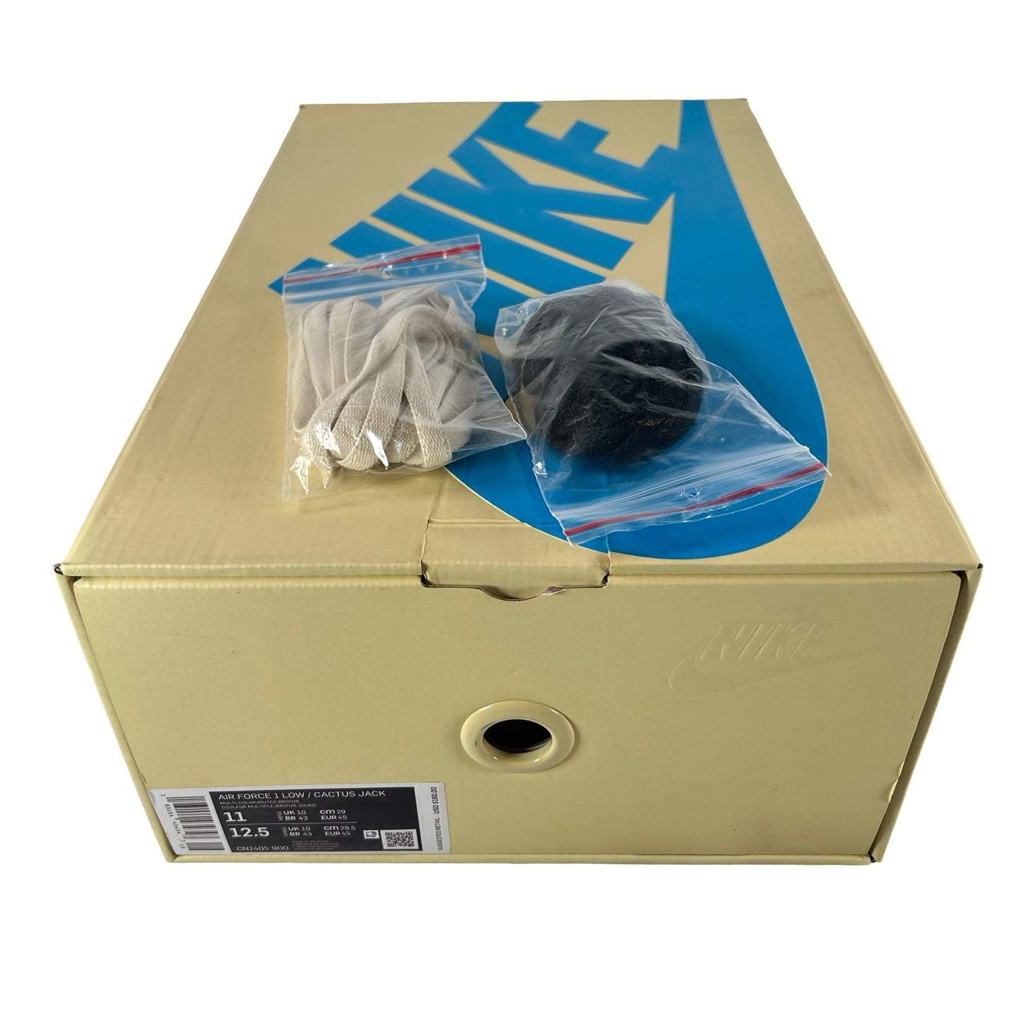 CN2405 900 Nike Air Force 1 Low Travis Scott Cactus Jack [USED] - 11 M (Used)