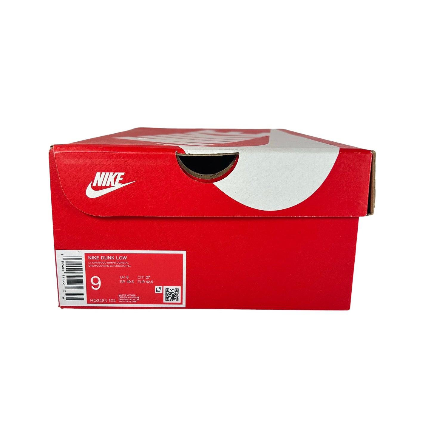 HQ3483 104 Nike Dunk Low Light Orewood Brown Bicoastal [USED] - 9 M (Used)
