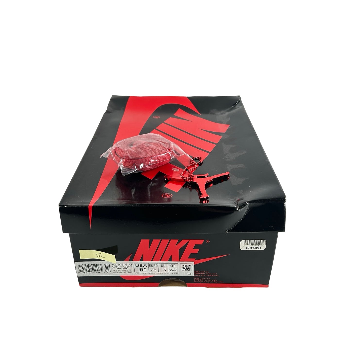 575441 063 Jordan 1 Retro High OG Patent Bred (GS) [USED] - 5.5 Y (Used2)