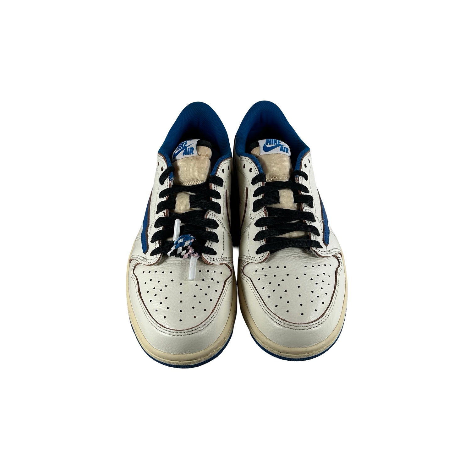 DM7866 104 Jordan 1 Retro Low OG SP Fragment x Travis Scott Sail Military Blue [USED] - 9 M (Used)