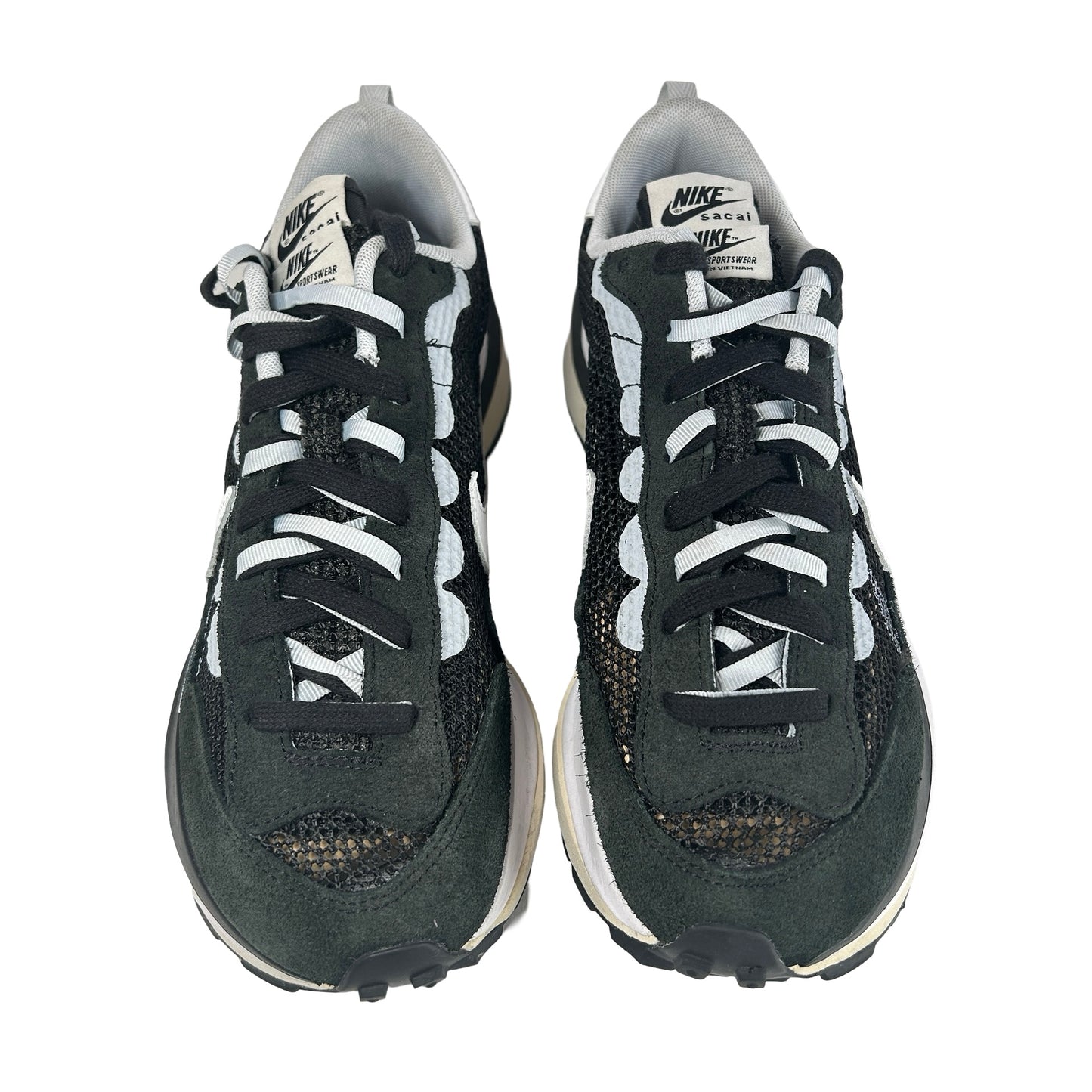 CV1363 001 Nike Vaporwaffle sacai Black White [USED] - 9.5 M (Used) (No Box)