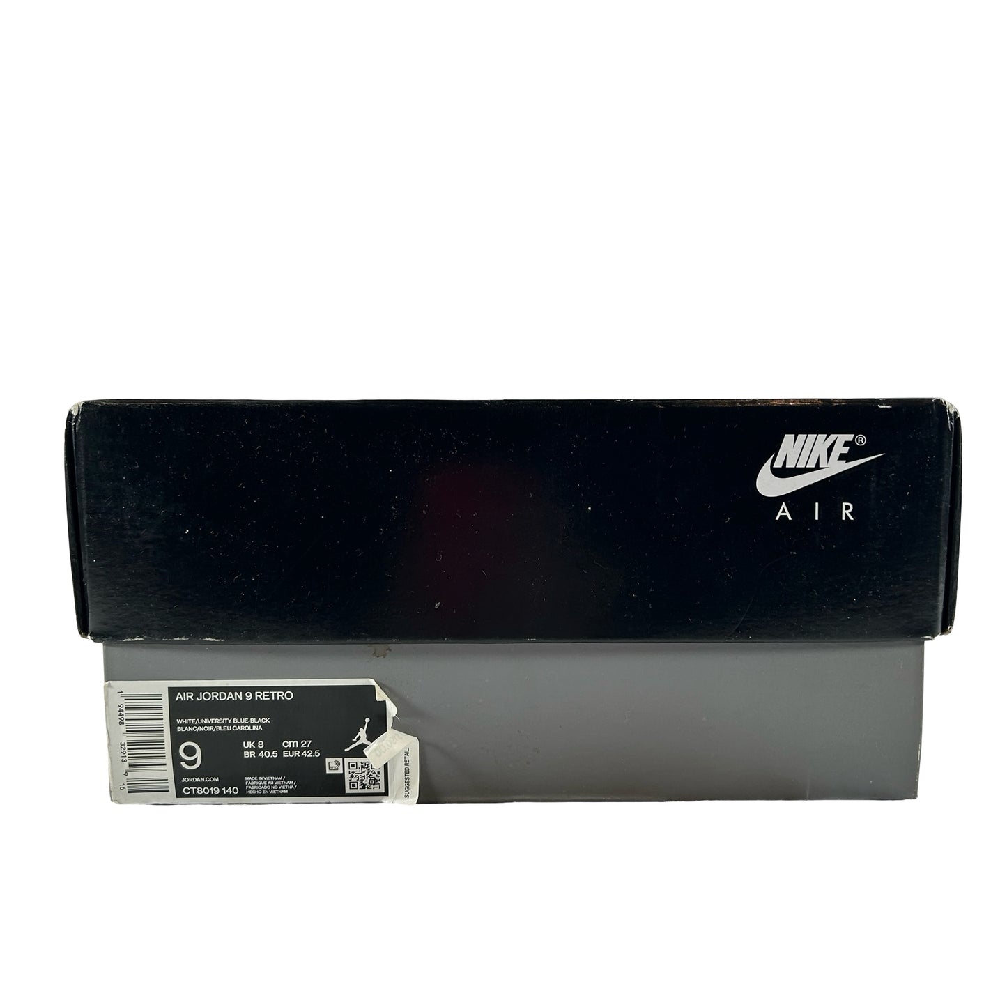 CT8019 140 Jordan 9 Retro University Blue [USED] - 9 M (Used)