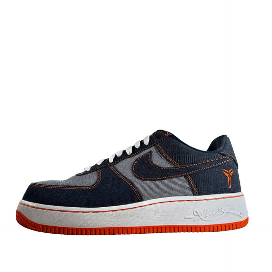 IM1980 400 Nike Air Force 1 Low Protro Kobe Bryant Denim Obsidian Safety Orange [USED] - 9.5 M (Used)