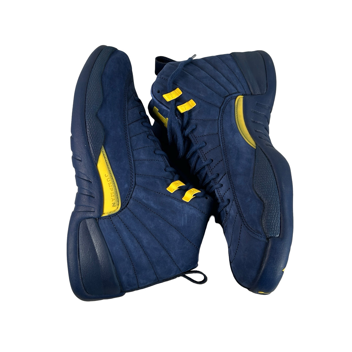 BQ3180 407 Air Jordan 12 Retro Michigan - 11.5 M (Dye on shoe)