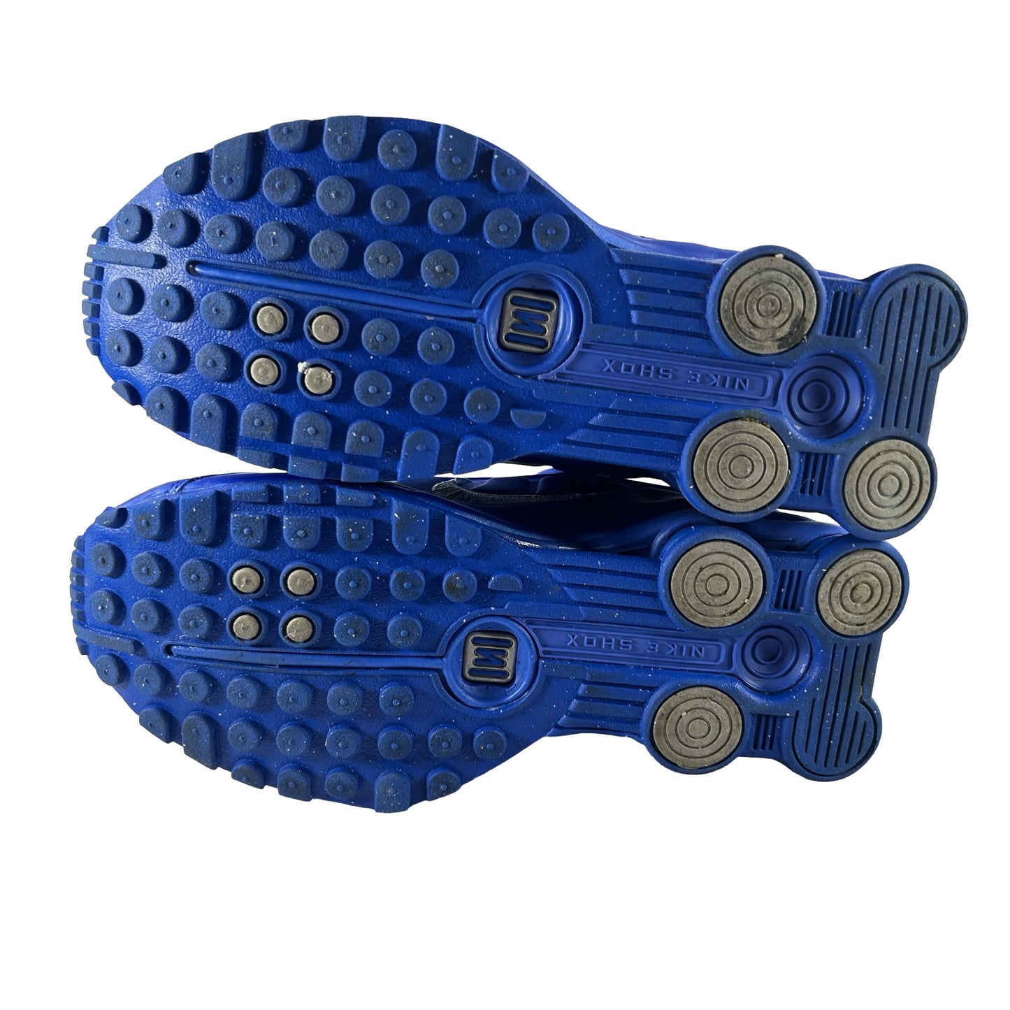 HJ7303 445 Nike Shox R4 Racer Blue Metallic Silver (Women's) [USED] - 6.5 W (Used) (No Box)