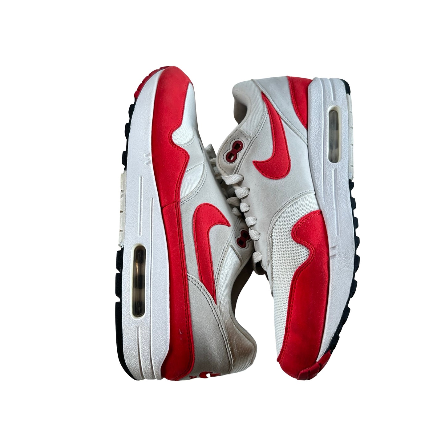 908375 103 Nike Air Max 1 Anniversary Red (2017/2018 Restock Pair) [USED] - 8.5 M (Used2)
