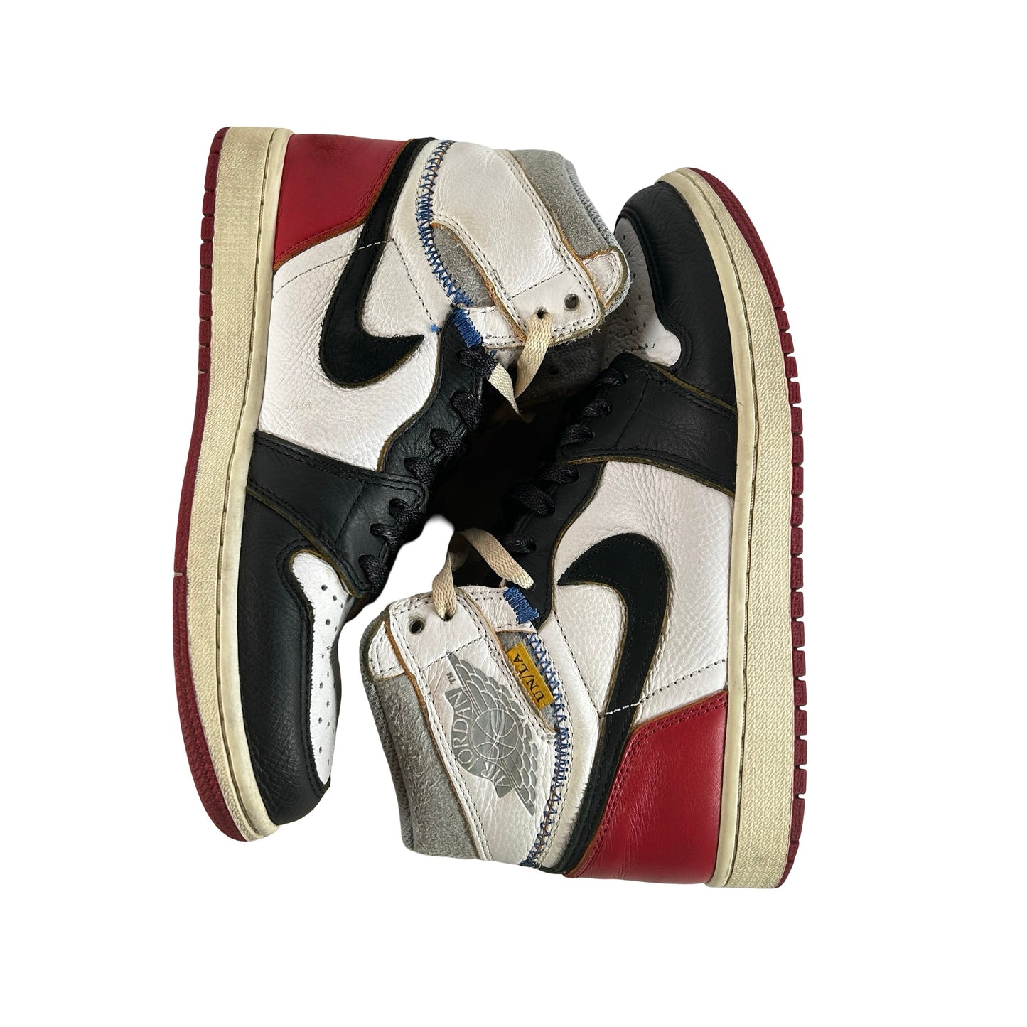 BV1300 106 Jordan 1 Union Black Toe [USED] - 7 M (Used)