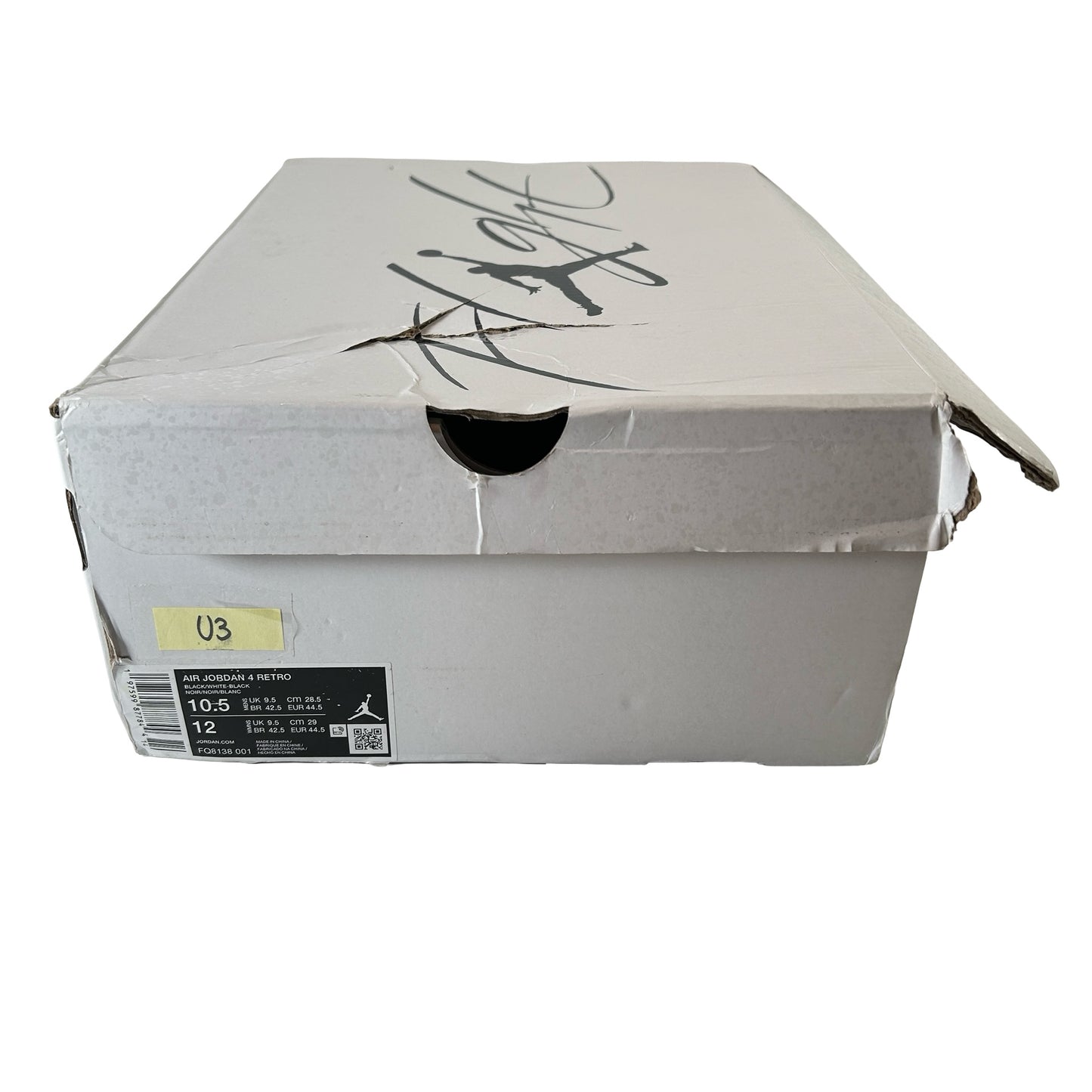 FQ8138 001 Air Jordan 4 Retro White Thunder [USED] - 10.5 M (Used3)