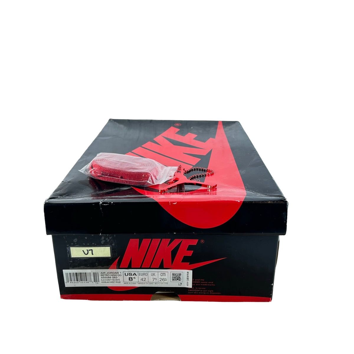 555088 063 Jordan 1 Retro High OG Patent Bred [USED] - 8.5 M (Used7)