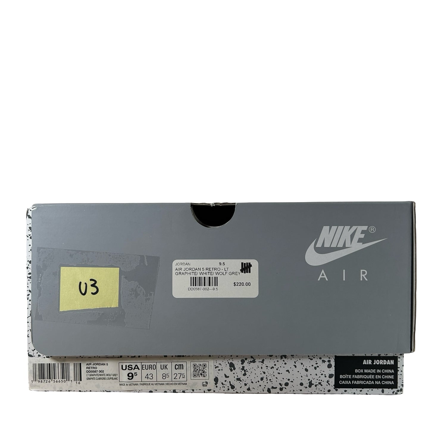 DD0587 002 Jordan 5 Retro Wolf Grey (2026) [USED] - 9.5 M (Used3)