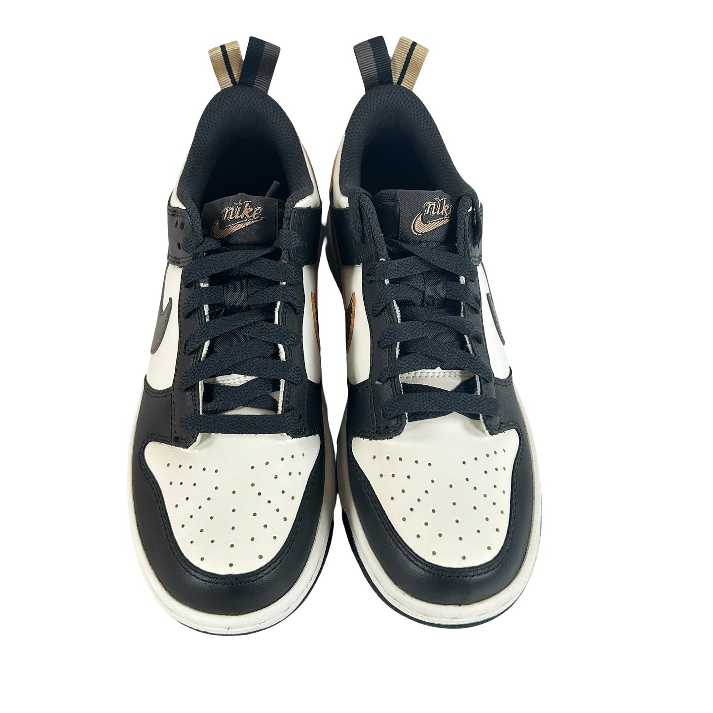 DH9764 001 Nike Dunk Low Black White Metallic (GS) [CONDITIONAL] - 5.5 Y (Yellowing)