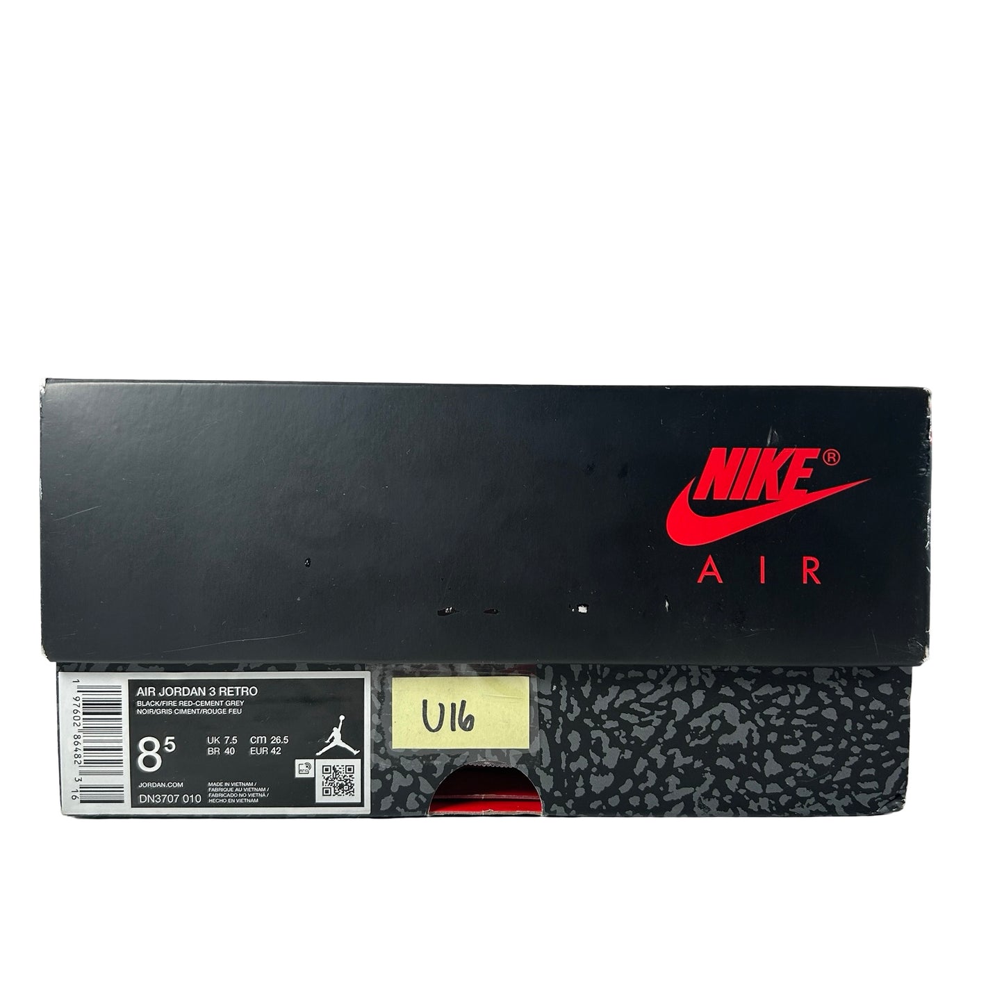 DN3707 010 Jordan 3 Retro Black Cement Reimagined (2024) [USED] - 8.5 M (Used16)