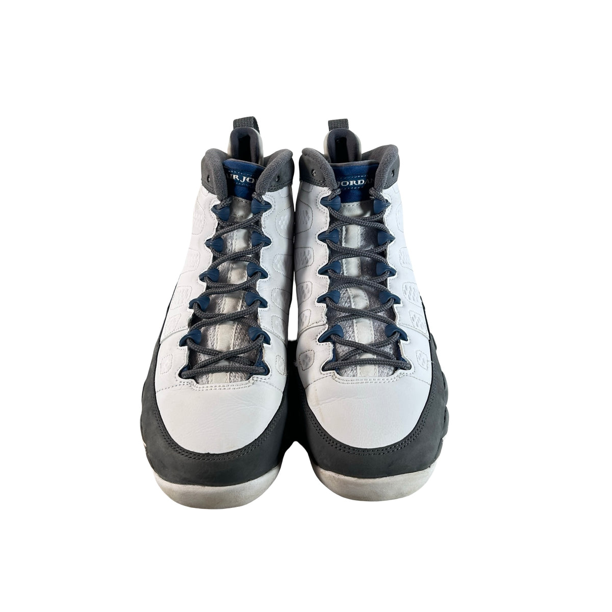 HV4574 100 Jordan 9 Retro Flint Grey French Blue (2026) (GS) [USED] - 7 Y (Used)