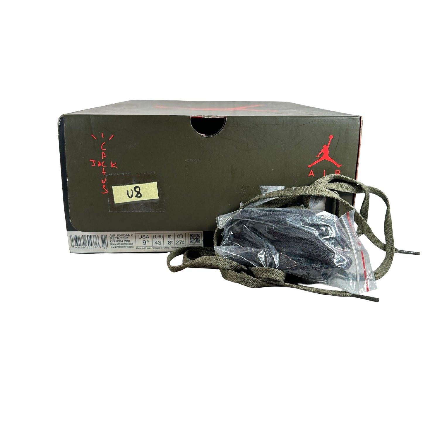 CN1084 200 Jordan 6 Retro Travis Scott [USED] - 9.5 M (Used8)