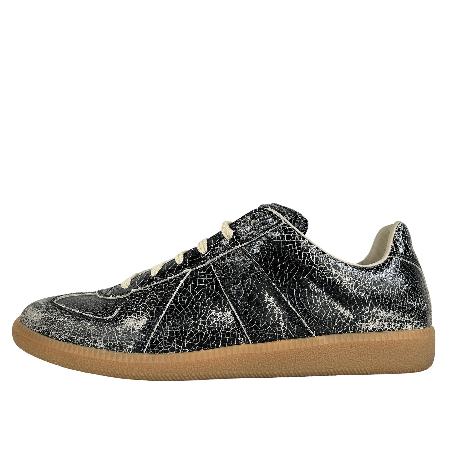 S57WS0517 P7424 H8328 Maison Margiela Replica Black White Distressed [USED] - EU 43 (Used) (No Box)