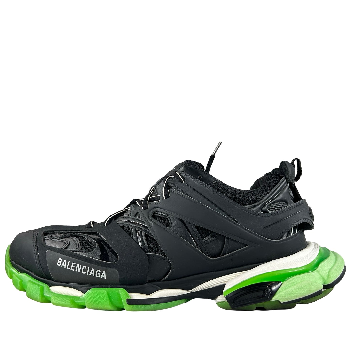 570391W1GB11003 Balenciaga Track Black Glow-In-The-Dark [USED] - EU 45 / US 12 M (Used) (No Label)