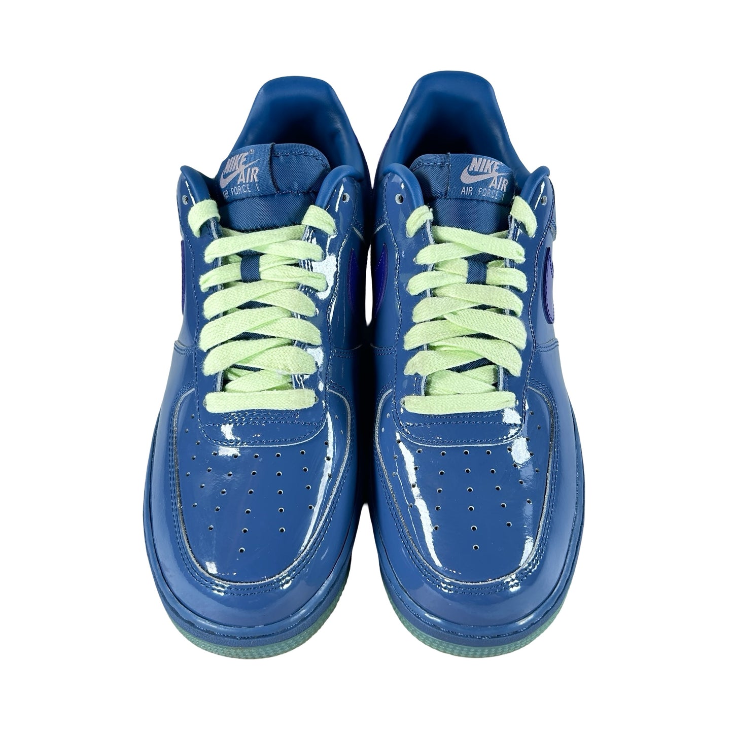 IO4489 400 Nike Air Force 1 Low Patent Leather Mystic Navy Grape Ice [USED] - 10.5 M (Used)