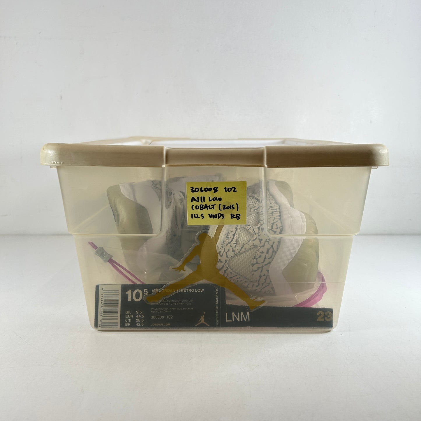 306008 102 Jordan 11 Retro Low IE Cobalt (2015) [USED] - 10.5 M (VNDS) (Replace Box)