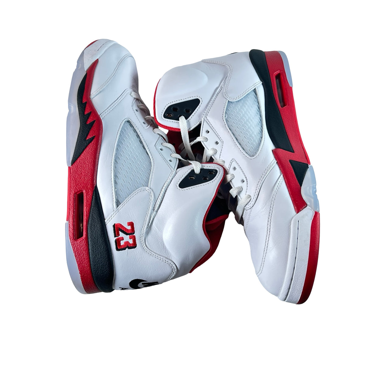 HQ7978 101 Jordan 5 Retro Fire Red Black Tongue (2025) [USED] - 13 M (Used) (No Box)