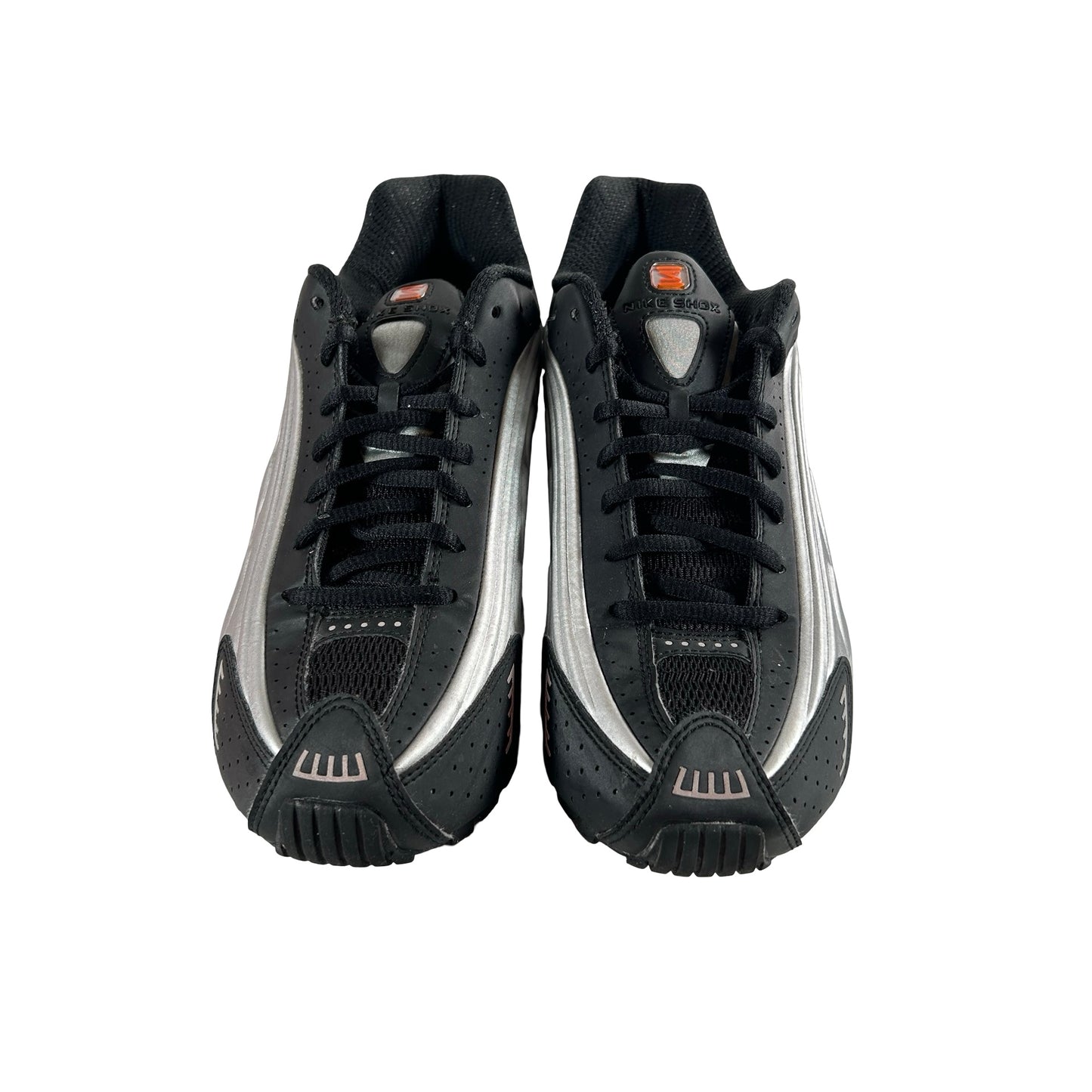 BV1111 008 Nike Shox R4 Black Metallic Silver (2018/2024) [USED] - 7 M (Used)