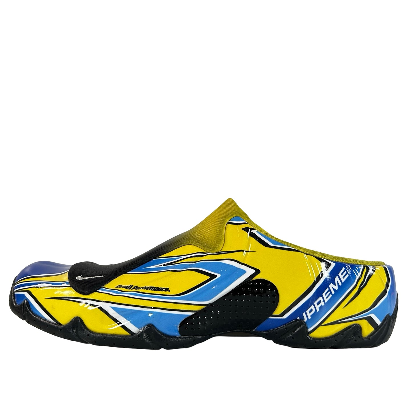 FN0289 700 Nike Clogposite Supreme Opti Yellow Blue [USED] - 11 (Used) (No Box)