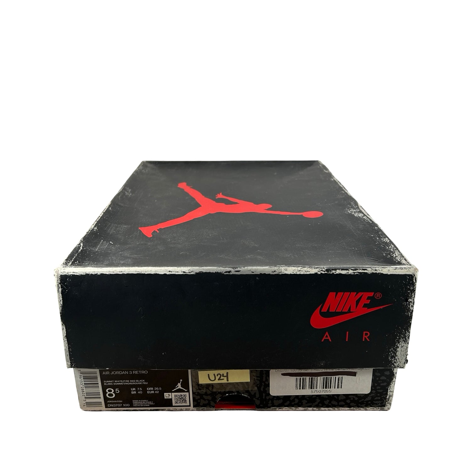 DN3707 100 Jordan 3 Retro White Cement Reimagined [USED] - 8.5 M (Used24)