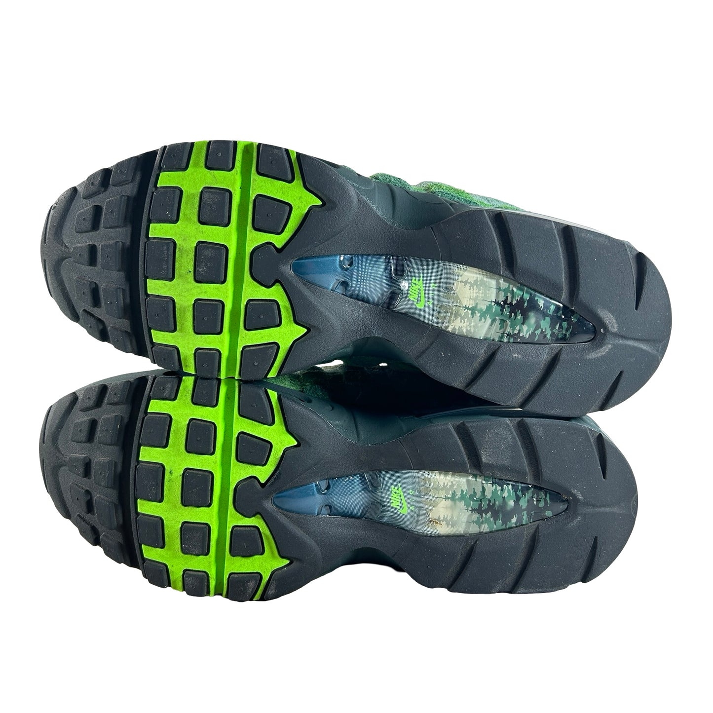 IQ3986 300 Nike Air Max 95 Big Bubble Ducks of a Feather Oregon Ducks The Woods [USED] - 9.5 M (Used)