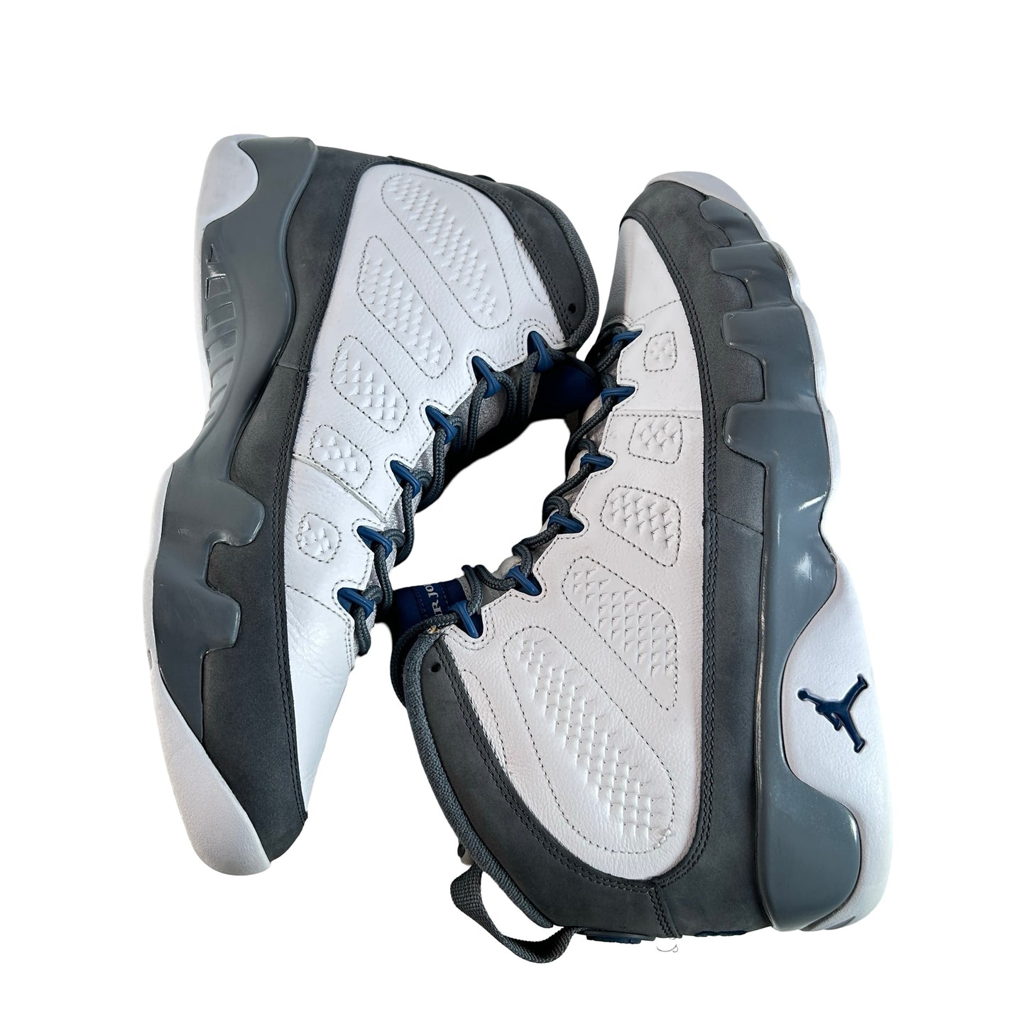 HV4794 100 Jordan 9 Retro Flint Grey French Blue (2026) [USED] - 12 M (Used) (No Box)