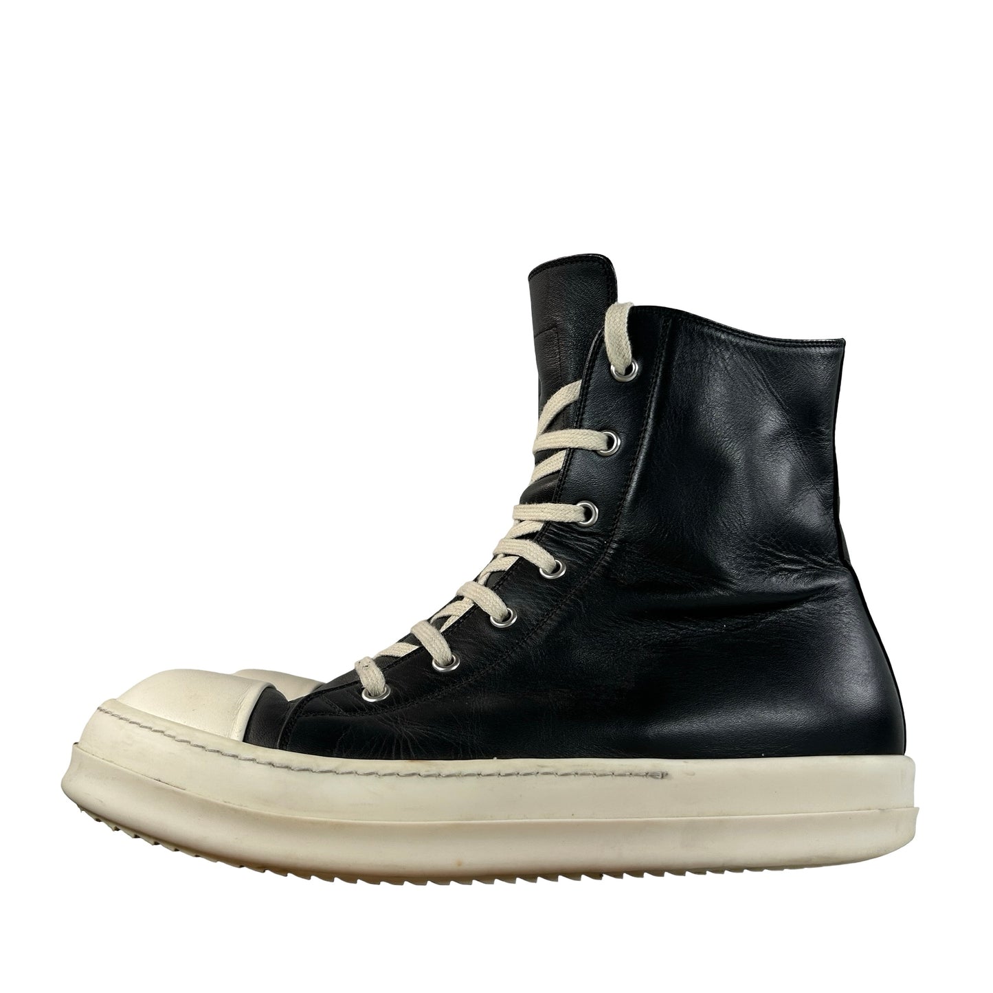 RU01C4890 LPO 911 Rick Owens EDFU High 'Black Milk' [USED] - EU 42 (Used)