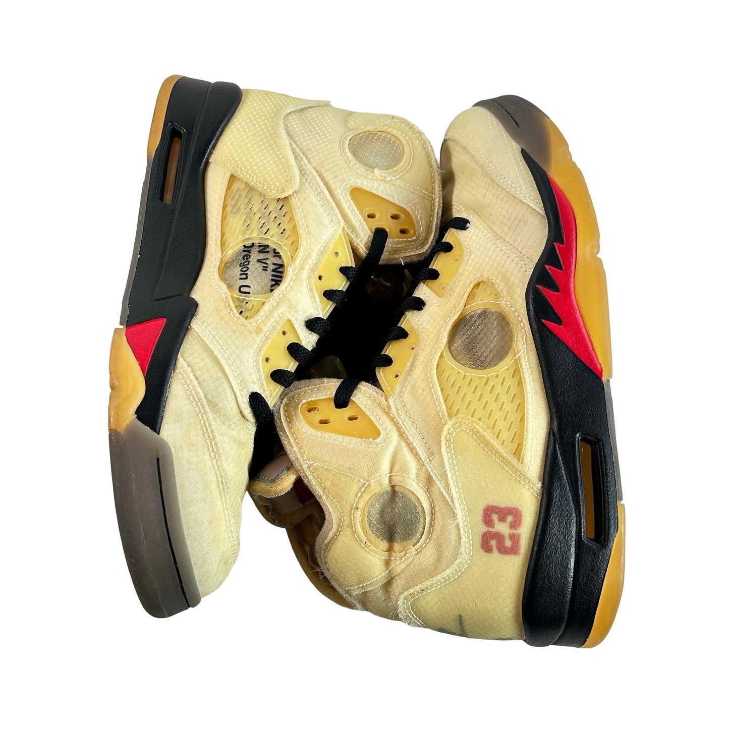 DH8565 100 Jordan 5 Retro Off-White Sail [USED] - 10.5 M (Used8)
