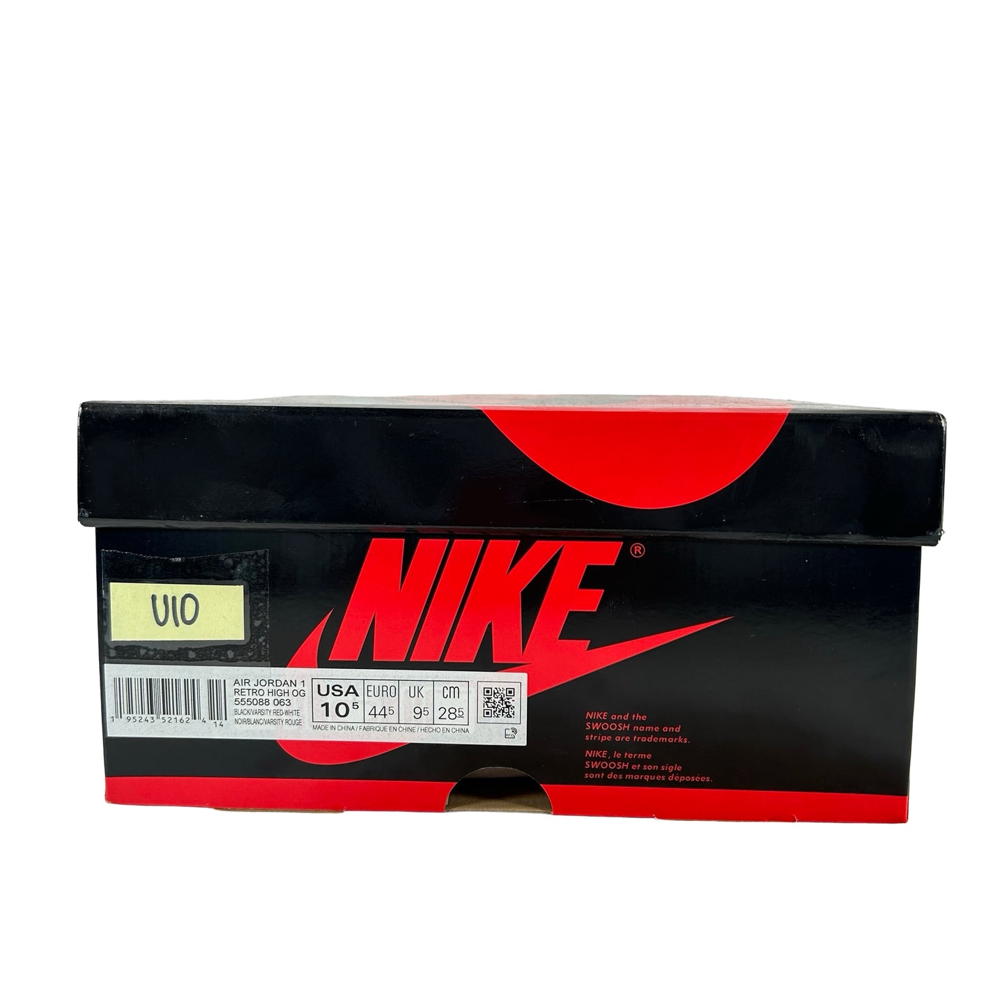 555088 063 Jordan 1 Retro High OG Patent Bred [USED] - 10.5 M (Used10)