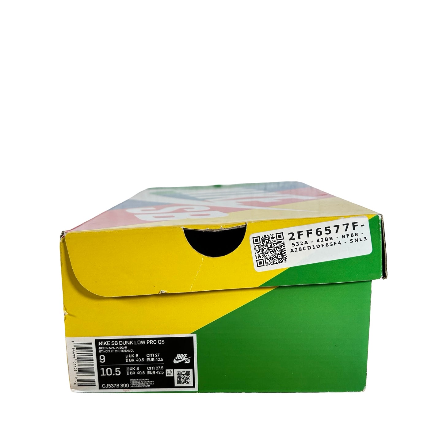 CJ5378 300 Dunk SB Low Grateful Dead Green [USED] - 9 M (Used)