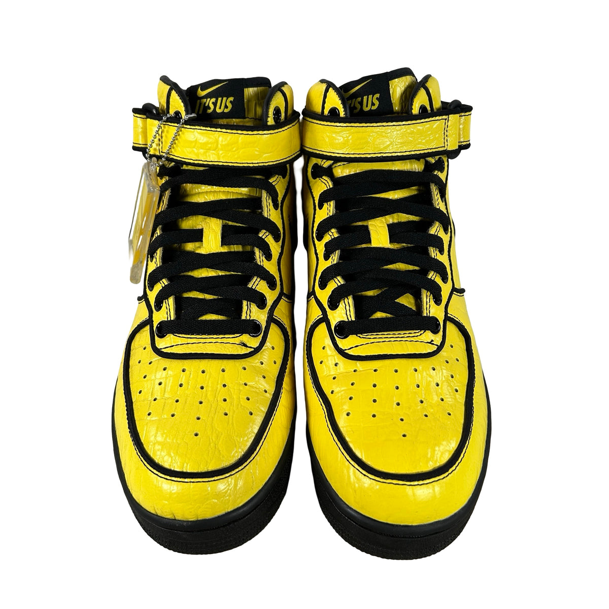 JA6675 700 Nike Air Force 1 Mid Lil Yachty Concrete Boys Opti Yellow [USED] - 10 M (Used)
