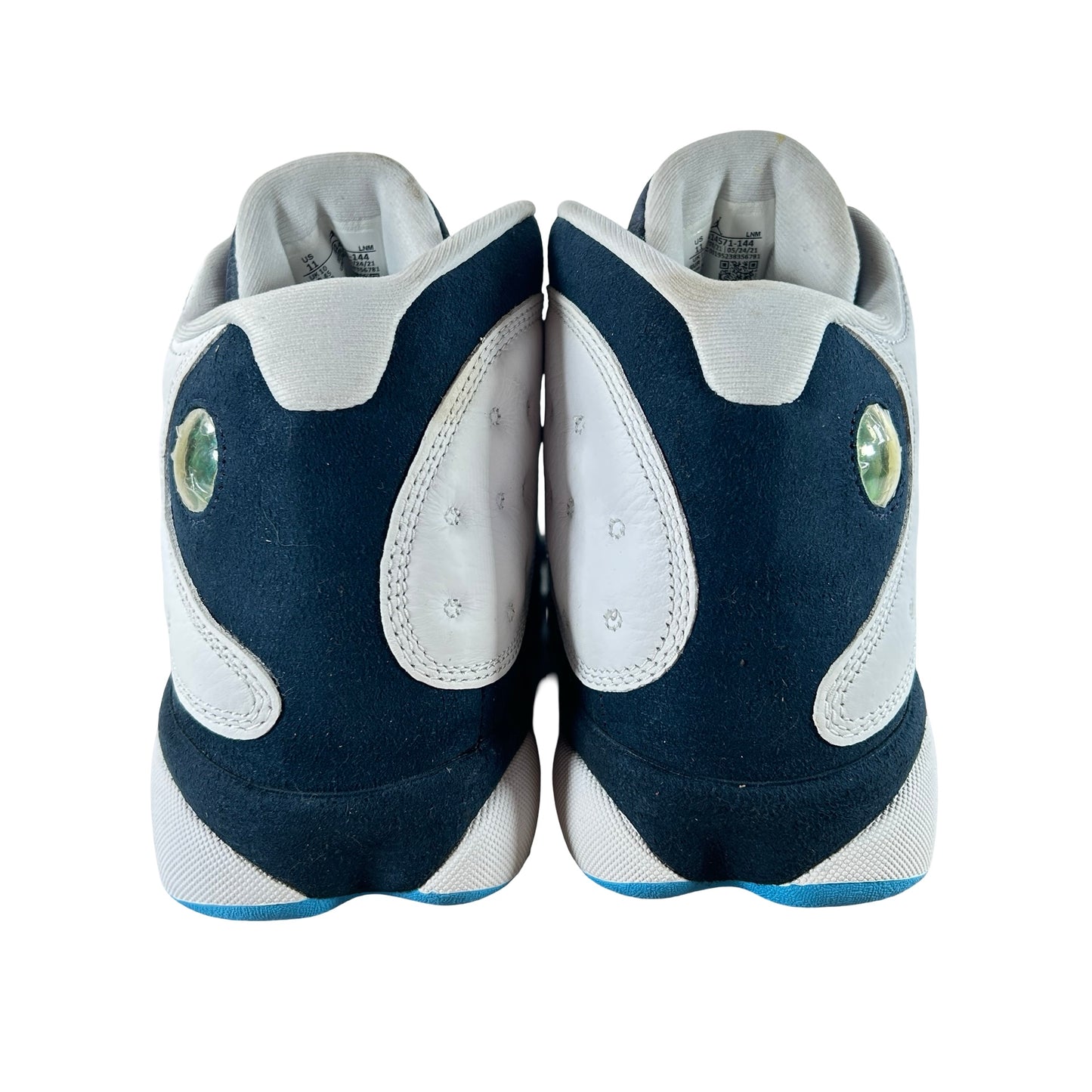 414571 144 Jordan 13 Retro Obsidian Powder Blue White [USED] - 11 M (VNDS) (No Box)