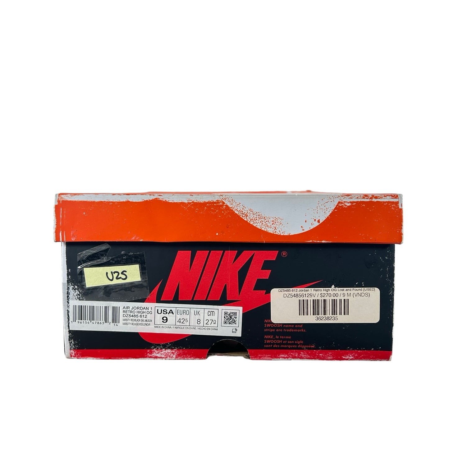 DZ5485 612 Jordan 1 Retro High OG Chicago Lost and Found [USED] - 9 M (Used25)