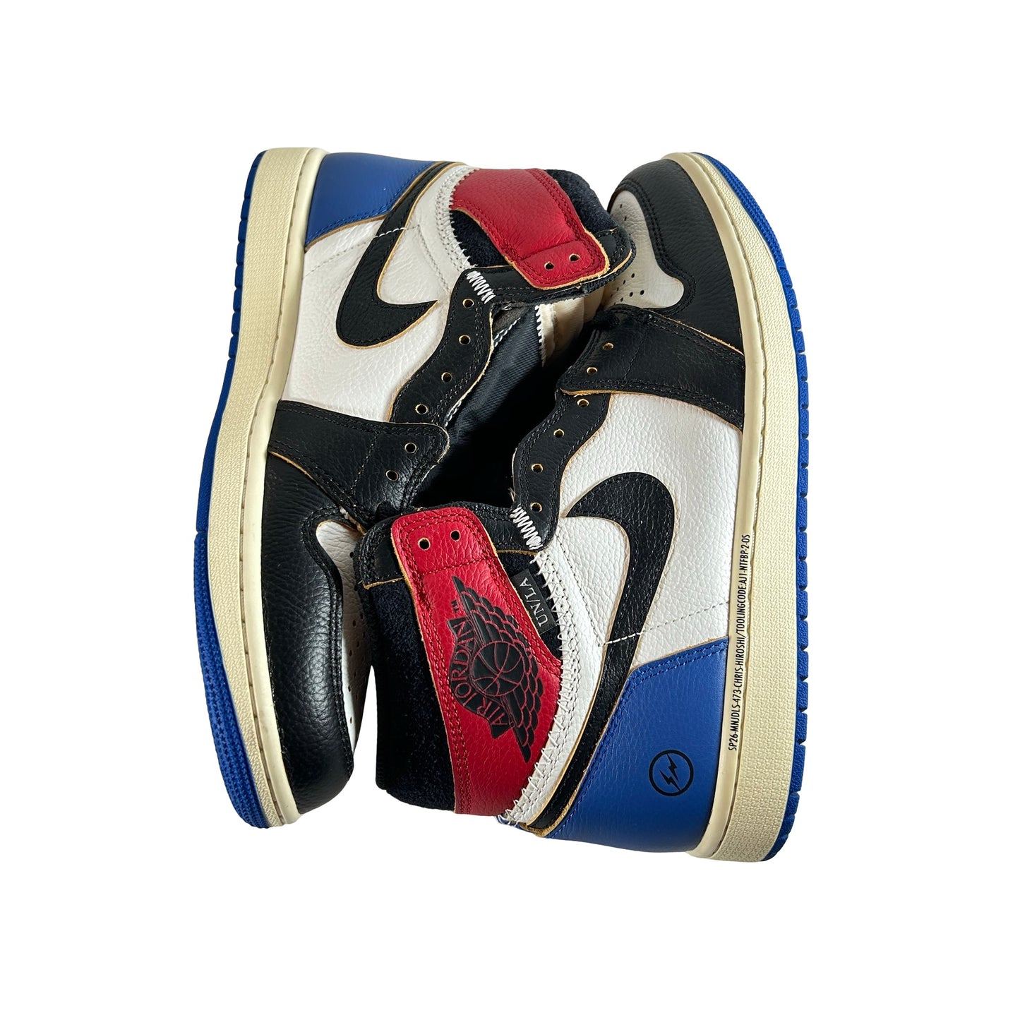 IO7847 002 Jordan 1 Retro High OG SP Fragment x Union LA Varsity Red Sport Royal [USED] - 9.5 M (Used3)