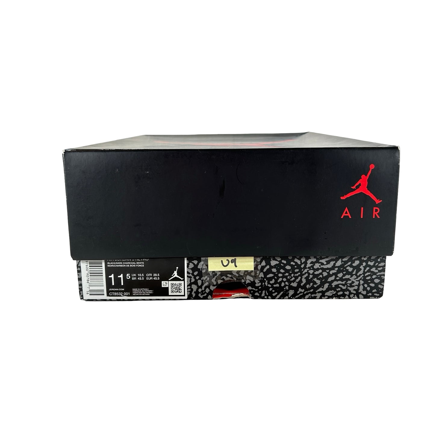 CT8532 001 Jordan 3 Retro Black Cat (2025) [USED] - 11.5 M (Used9)