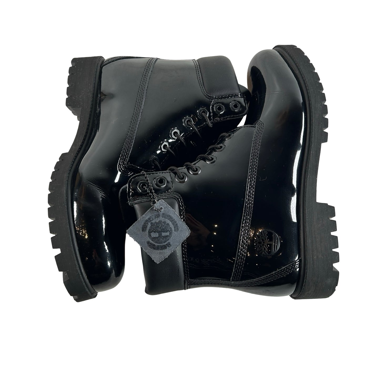 TB0A41MWEL6 Timberland 6" Premium Waterproof Patent Boots Black [USED] - 9.5 M (Used) (No Box)