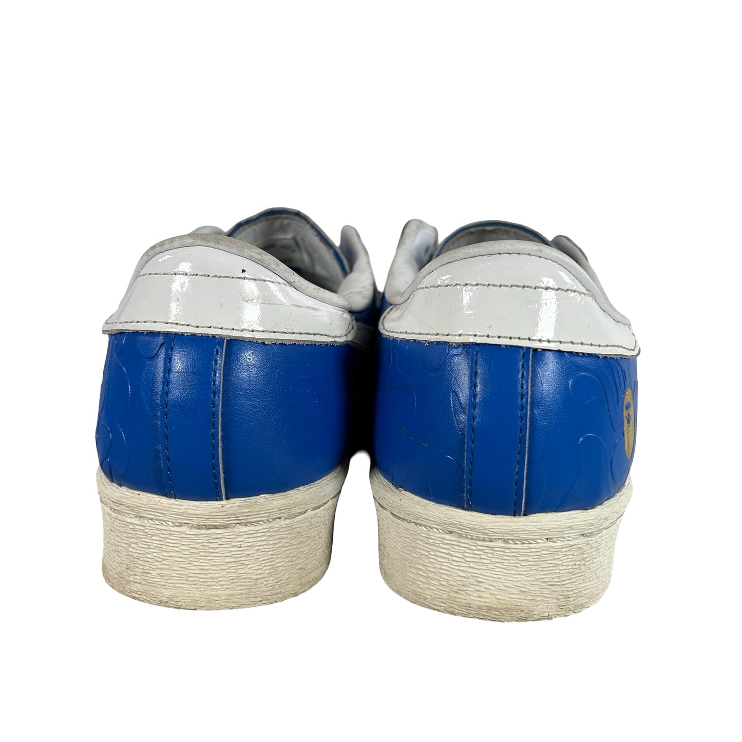 JR2792 adidas Superstar Vintage Bape Blue White [USED] - 10 M (Used)