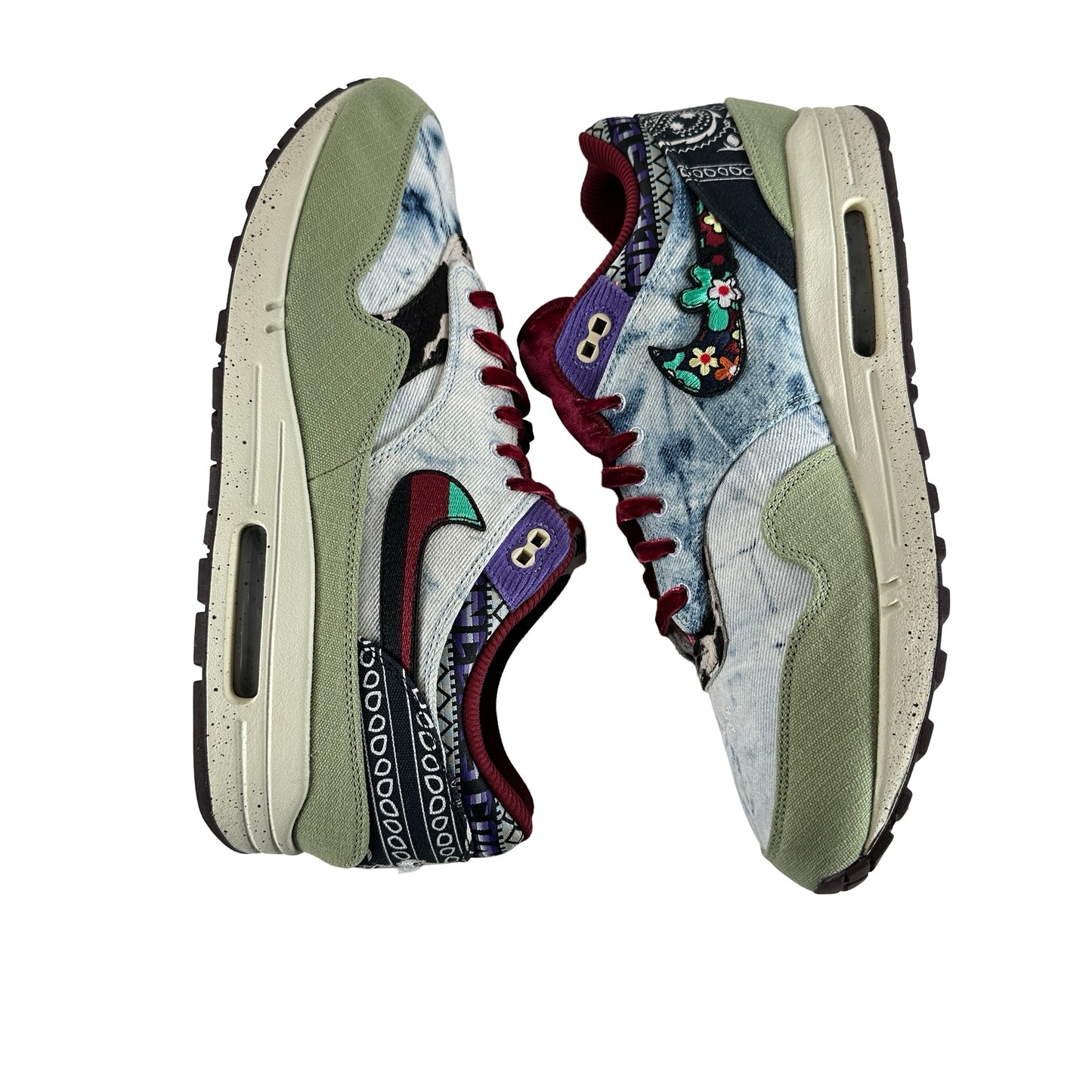 DN1803 300 Nike Air Max 1 Concepts Denim Oliva Lona