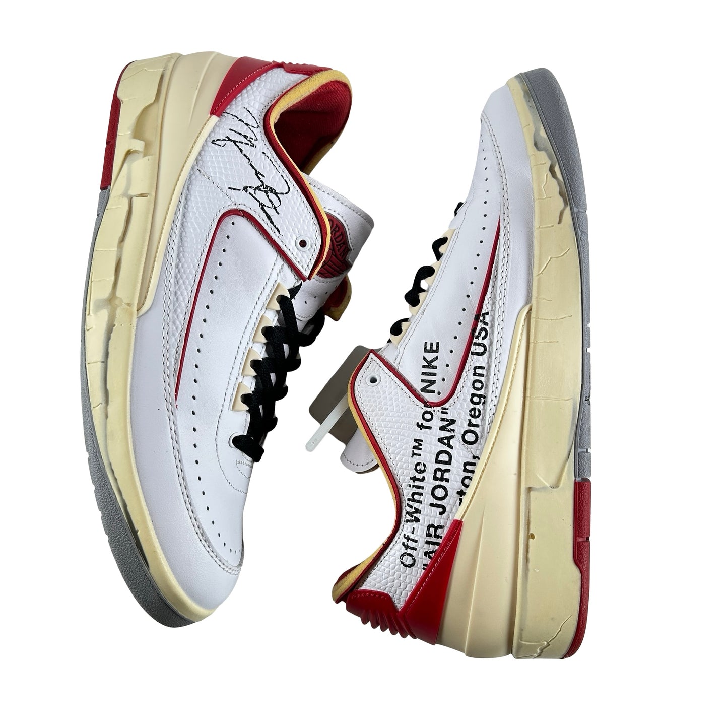 DJ4375 106 Jordan 2 Retro Low SP Off-White White Red [USED] - 10.5 M (Used4)