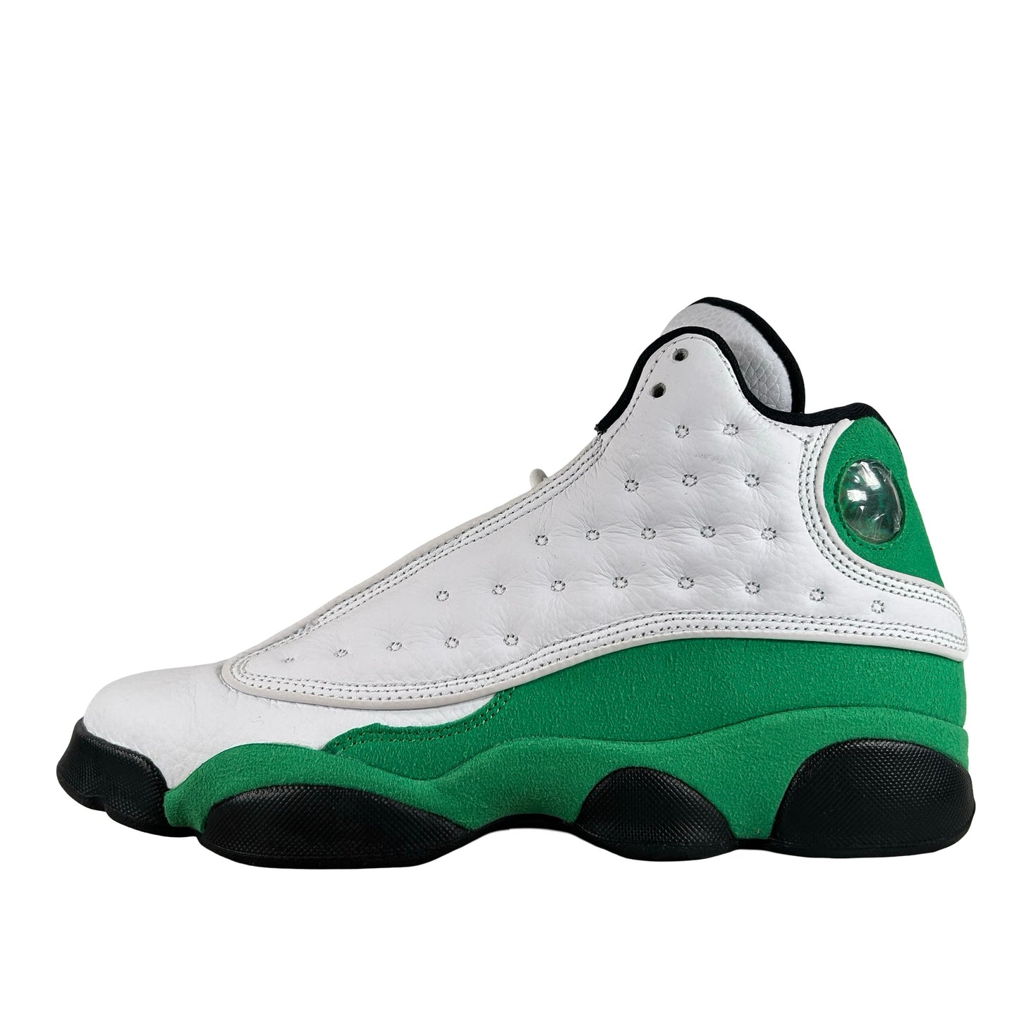 DB6536 113 Jordan 13 Retro White Lucky Green (GS) [USED] - 7 Y (Used)