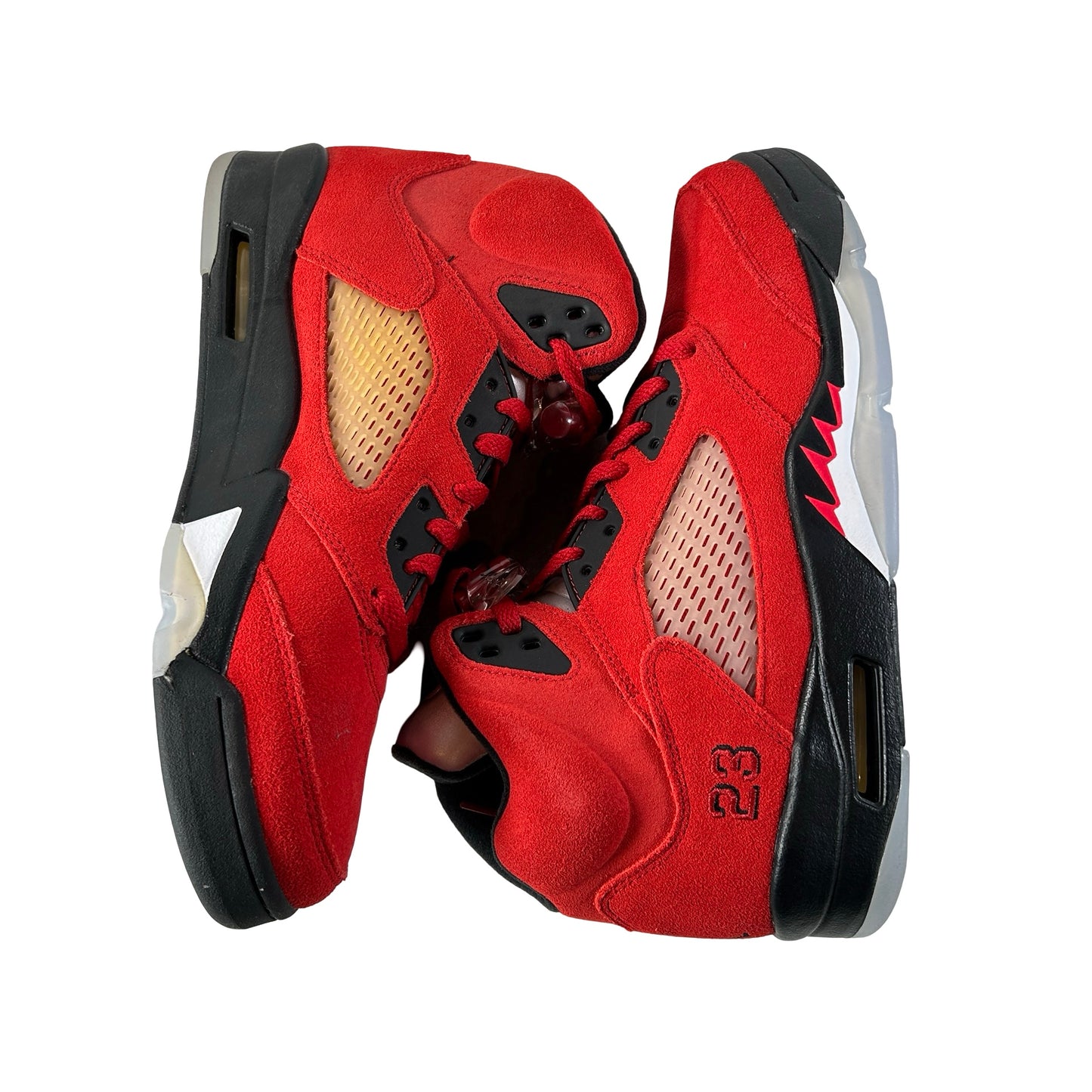 DD0587 600 Jordan 5 Retro Raging Bull Red (2021) [CONDITIONAL] - 9 M (Yellowing) (Damaged Box)