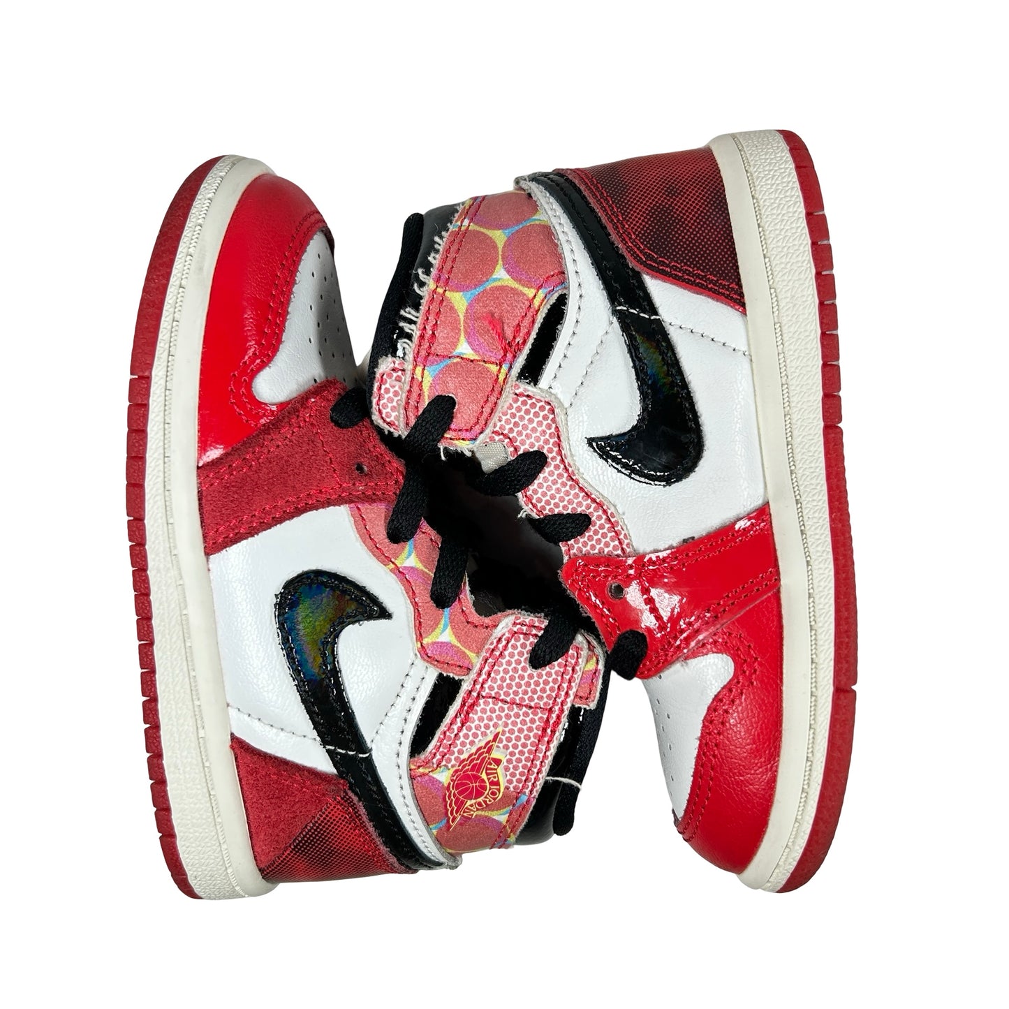 DV1750 601 Jordan 1 Retro High OG Spider-Man Across the Spider-Verse (TD) [USED] - 7 C (Used)
