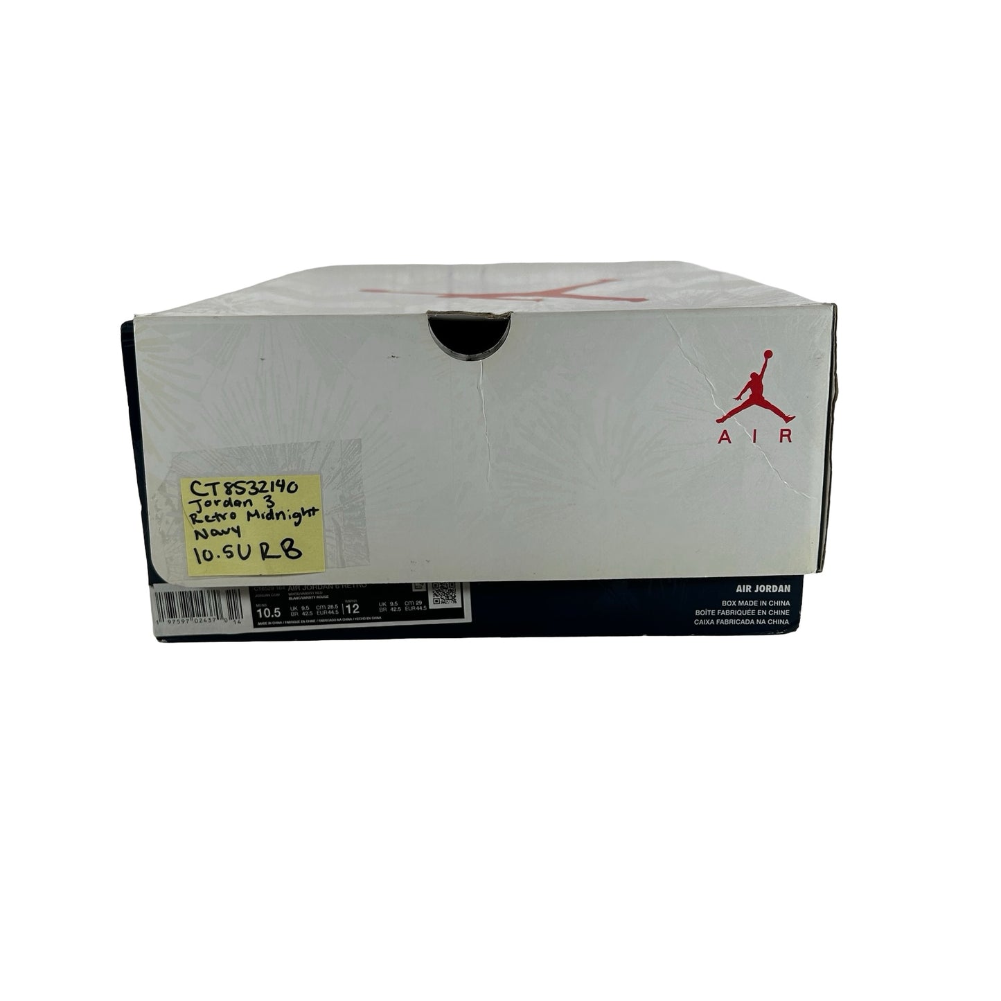 CT8532 140 Jordan 3 Retro Midnight Navy [USED] - 10.5 M (Used) (Replace Box)