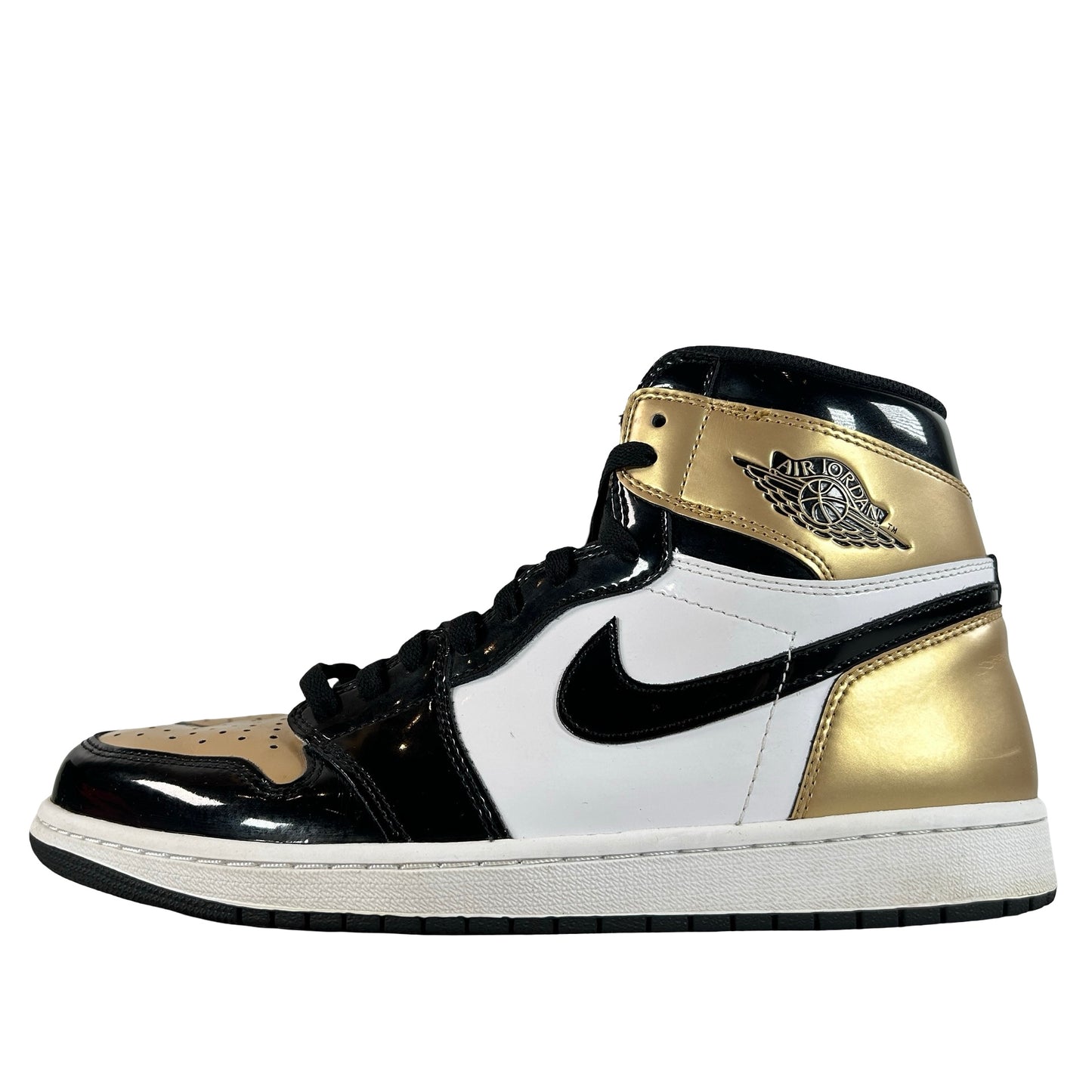 861428 007 Jordan 1 Retro High NRG Patent Gold Toe [USED] - 11 M (Used5)