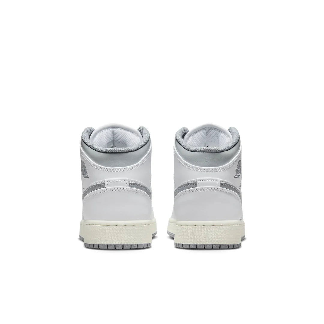554725 135 Air Jordan 1 Mid Neutral Grey (GS)